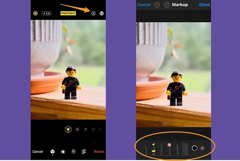 حان وقت الرسم على الصور. صورة الشاشة: شركة آبل، ديبي وولف